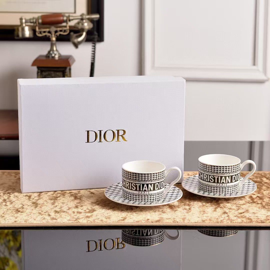 Christian Dior tea cups set of two cups available in two colors